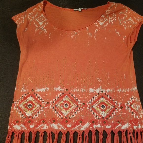 Miss Me Tops - Miss me fringe at bottom.
